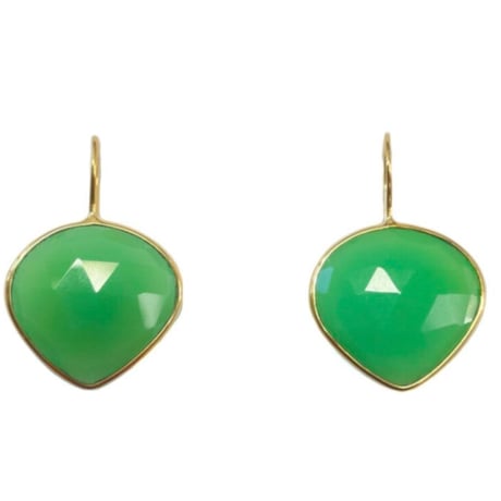 ラスール　ハートシェイプピアス／L(ブラックオニキス) ペアシェイプピアス／L (スモーキークォーツ) ※eclat×La Soeur