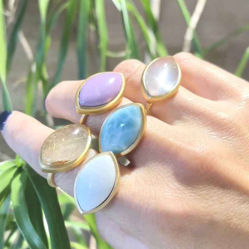 マーキスリング(ホワイトオニキス) | La Soeur