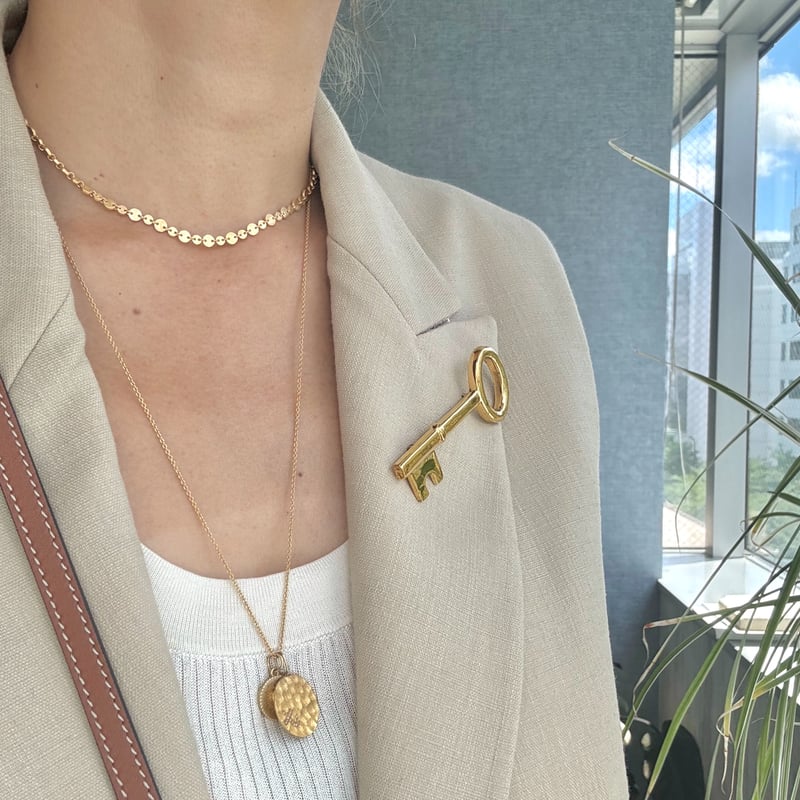 コインプレートネックレス | La Soeur