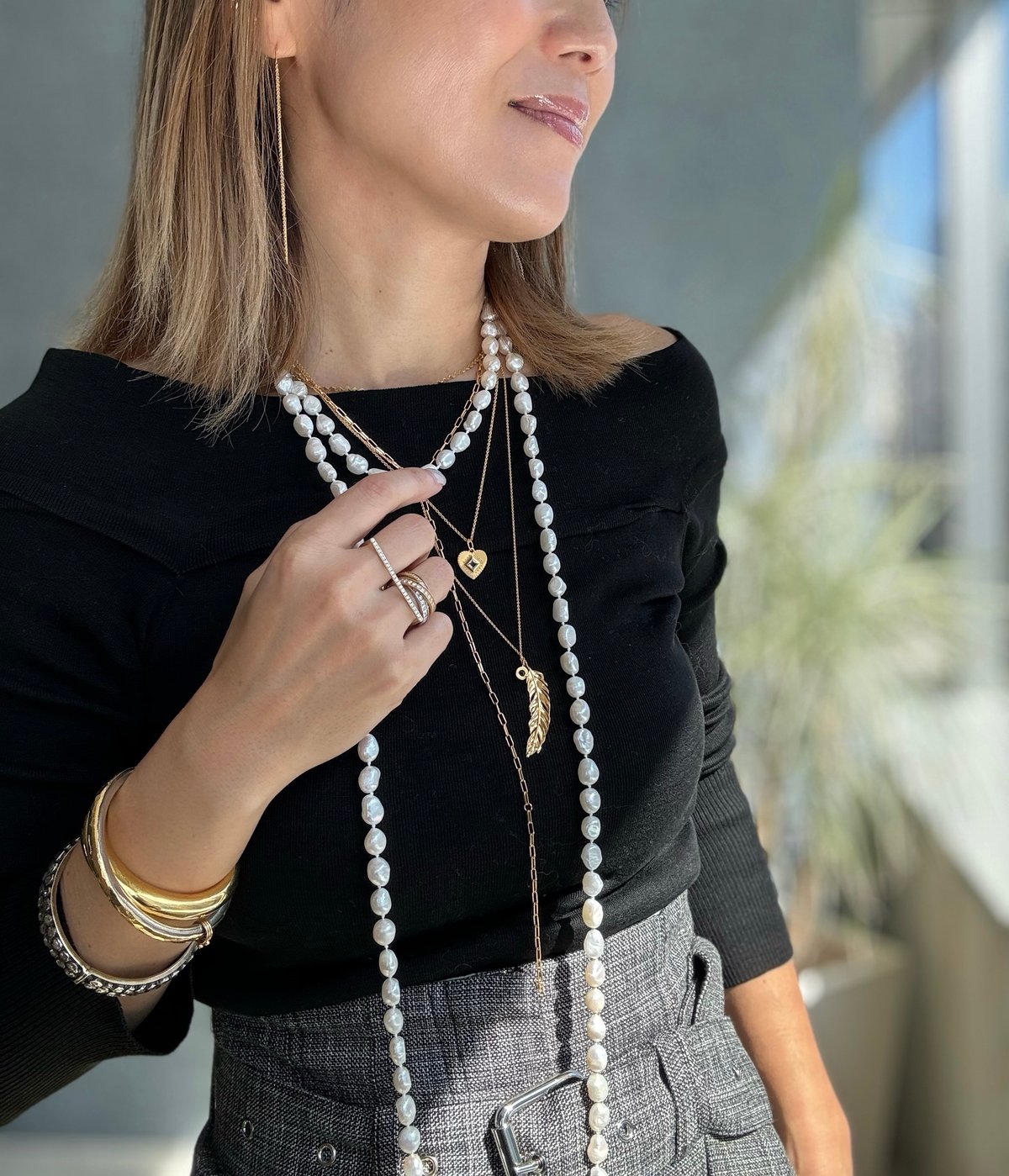 最終 SALE  The soloist フェザーネックレス TAKAHIRO MIYASHITA The Soloist LEATHER FEATHER NECKLACE -S