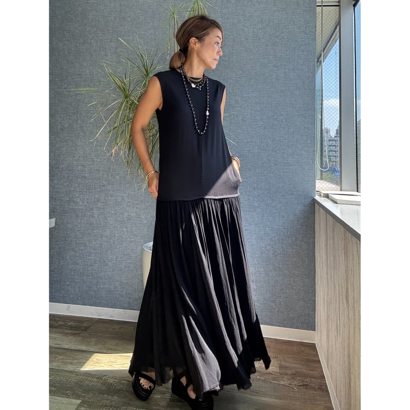 ブラックパールショートネックレス | La Soeur