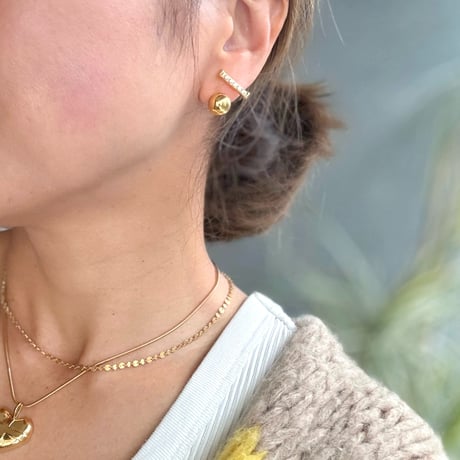 パールボールキャッチピアス