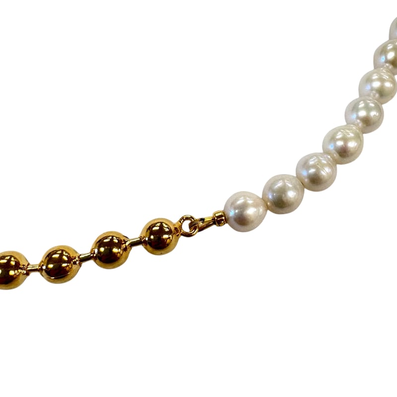 Ete パールボールロングチェーンネックレス ※オンラインショップ限定