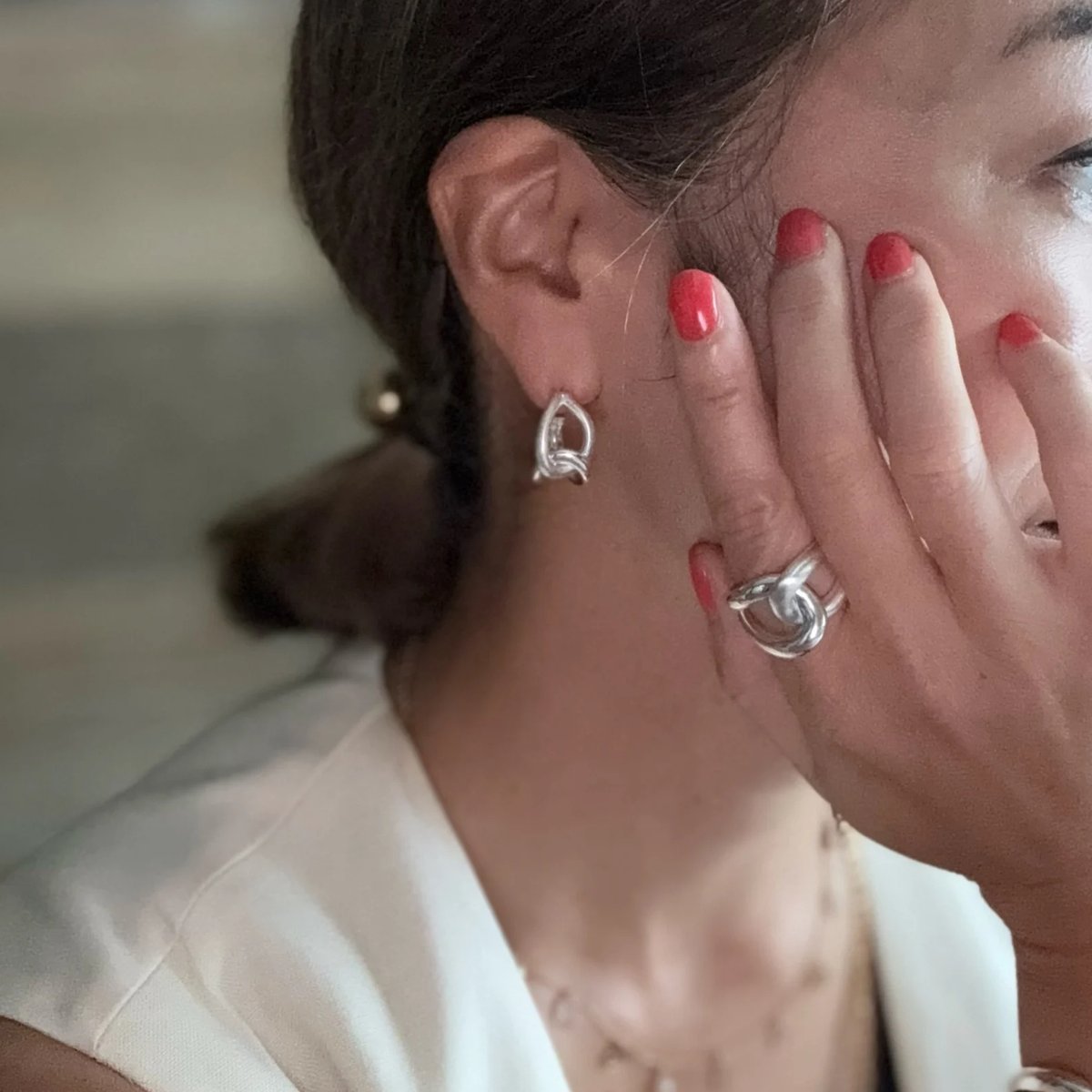 Ete リエゾンピアス(ゴールド／シルバー) ※オンラインショップ