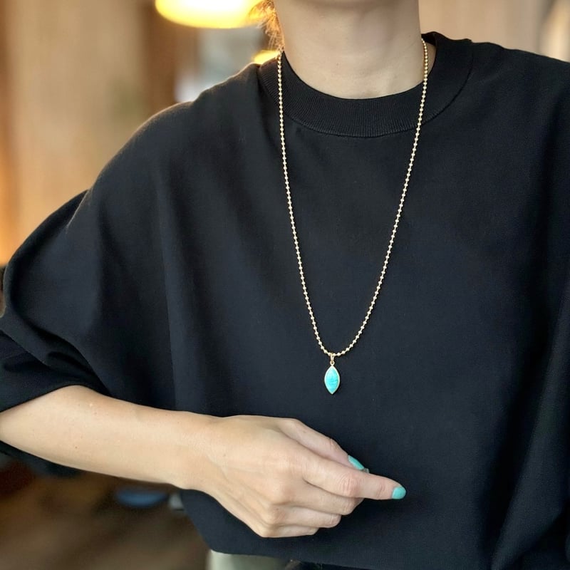 ロングボールチェーンネックレス(ゴールド/シルバー ロングボールチェーンネックレス(ゴールド/シルバー