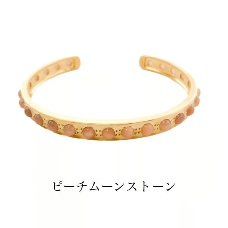 ラウンドストーンバングル