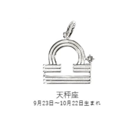 【受注終了】スターサインチャーム（星座モチーフ） シルバーカラー