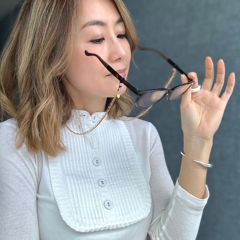 keico ネックレス　グラスコード グラスコード付き》連ビーズDチェーンネックレス | ear