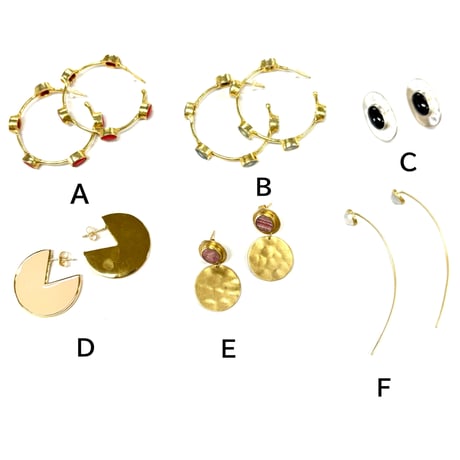 最終値下げ。ラスール ピアス(ピーチムーンストーン)本日22時迄 La