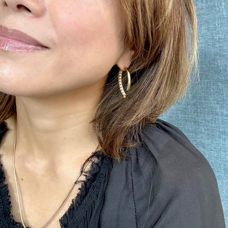 パールバックキャッチピアス