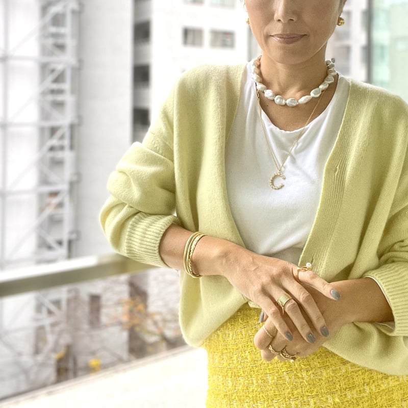 パールイニシャルペンダント≪C/I/J/S/T/Y≫ | La Soeur