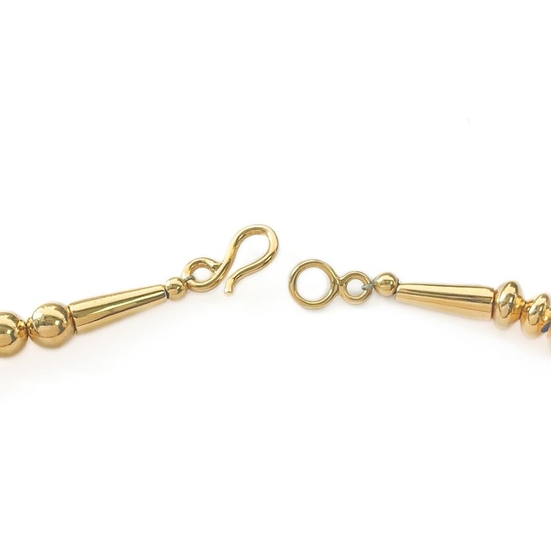 メタルビーズネックレス(ゴールドカラー) | La Soeur