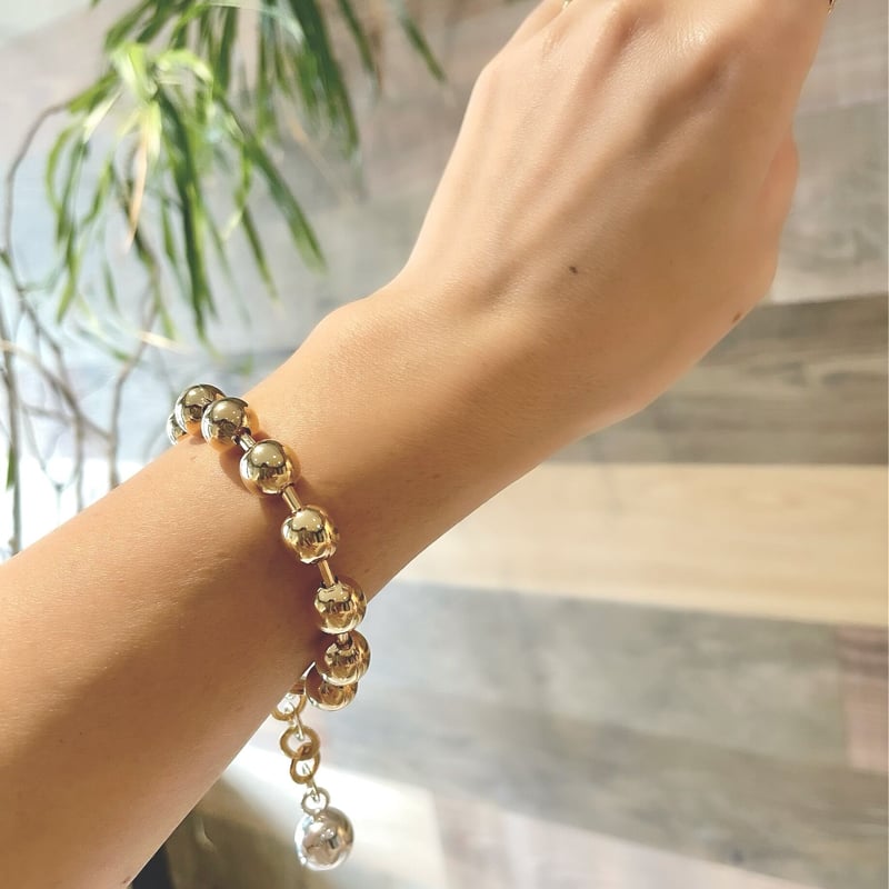 ete ゴールドチェーンブレスレット