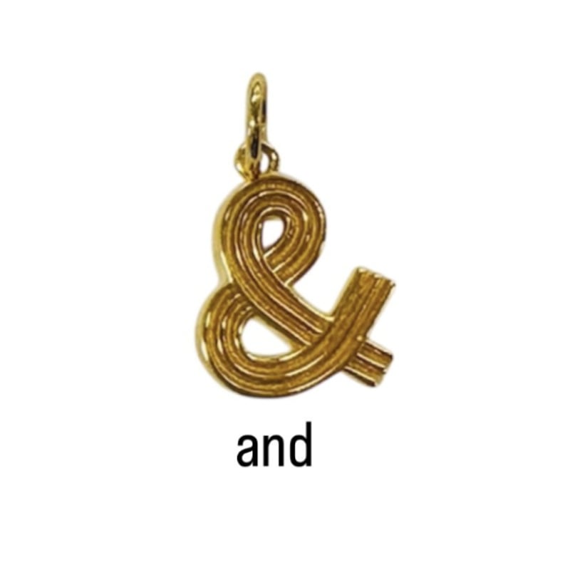 Bijou de M シルバー925 K18ゴールドプレート チャーム Bijou de M