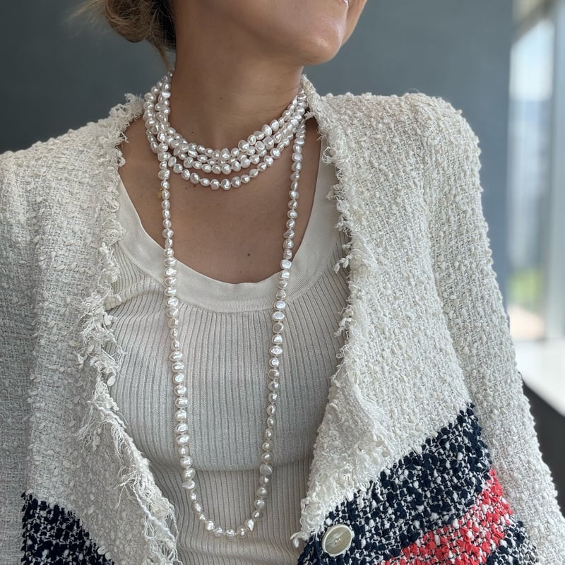 ete バロックパールネックレス エテ ネックレス シルバー パール