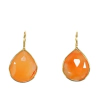 ペアシェイプピアス(カーネリアン)