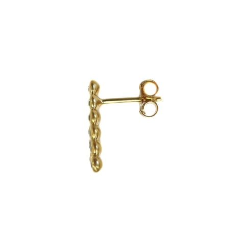 トパーズイニシャルピアス(片耳販売)