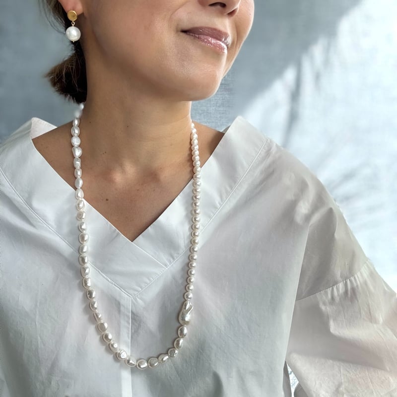 マルチパールロングネックレス | La Soeur