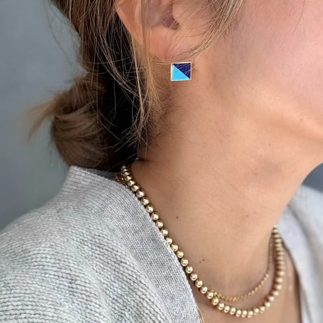 カラーブロックピアス　※オンラインショップ限定商品