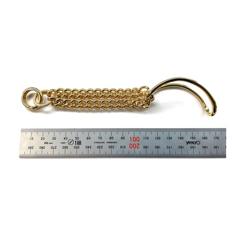 Ete　ハーフバングルボリュームチェーンブレスレット　※オンラインショップ限定商品