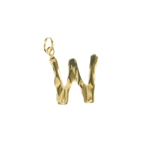 【受注販売】avec deuxclefs×La Soeur　イニシャルチャーム（ゴールド）
