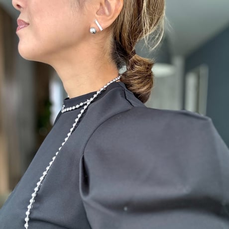 トパーズボールキャッチピアス