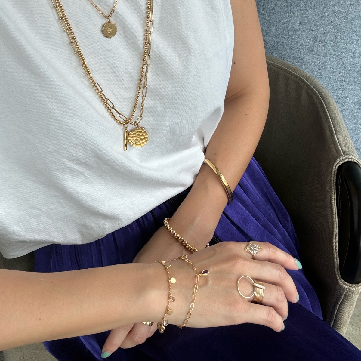 ストーンチャーム付きブレスレット ※オンラインショップ限定商品 | La