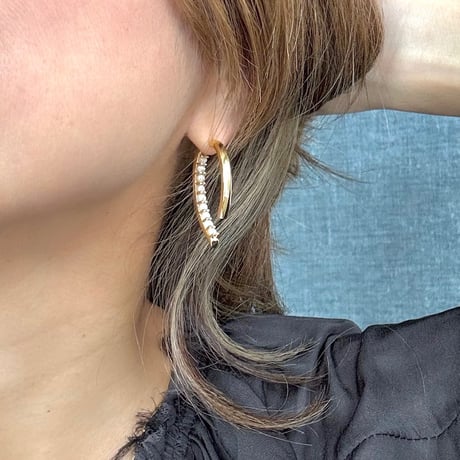 パールバックキャッチピアス