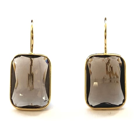 ラスール　Lレクタングルピアス(ホワイトカルセドニー)新品未使用 ラスール Lレクタングルピアス(ホワイトカルセドニー)新品未使用