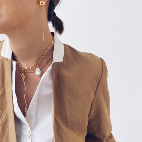 【受注販売】avec deuxclefs×La Soeur　ネックレスゴールド3点セット