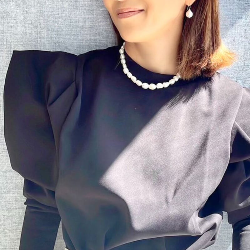 バロックパールピアス/M(K10) | La Soeur バロックパールピアス/M(K10) | La Soeur