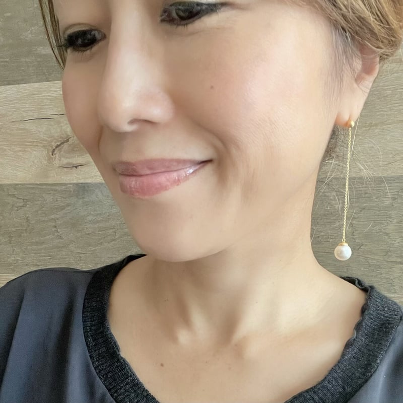 パールロングチェーンピアス | La Soeur