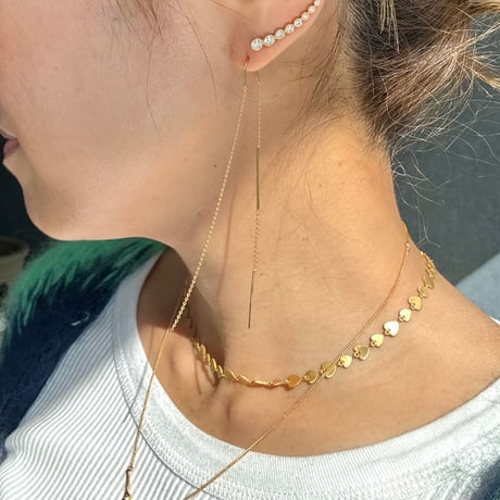 ロングチェーンアメリカンピアス　※オンラインショップ限定商品