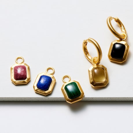 レクタングルフープピアス