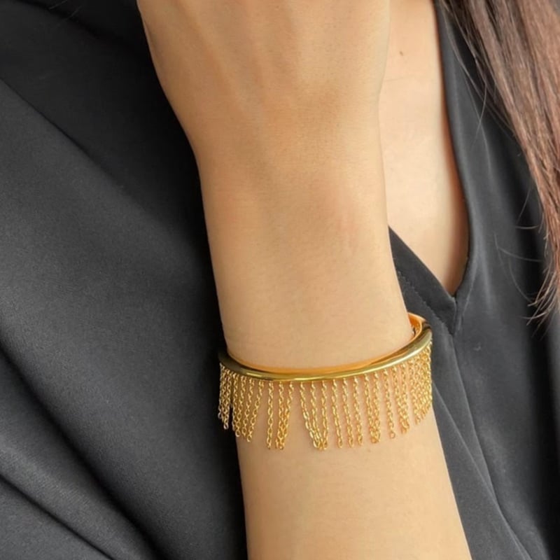 チェーンフリンジバングル | La Soeur