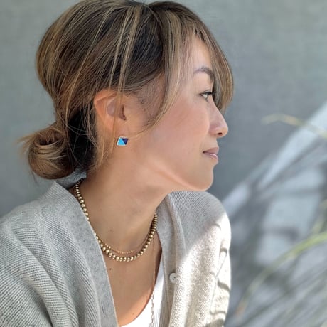 カラーブロックピアス　※オンラインショップ限定商品