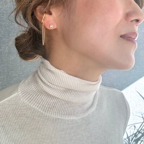 バースストーンピアス(K10)　※片耳販売