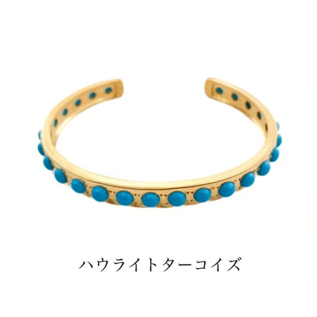 ラウンドストーンバングル