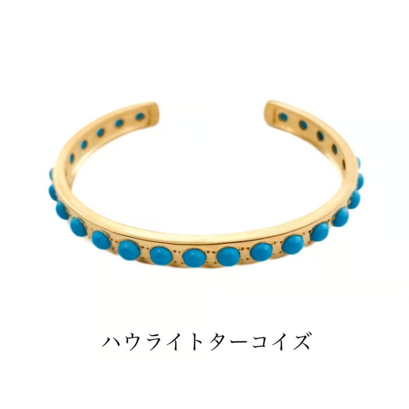 ラウンドストーンバングル | La Soeur