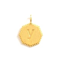 ペンダントトップ　オクタゴン(イニシャル「 y 」)