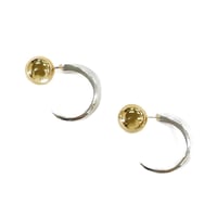 2カラーボールキャッチピアス