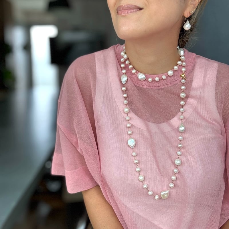 La Soeur バロックパールピアス バロックパールピアス／M（K10） | La Soeur