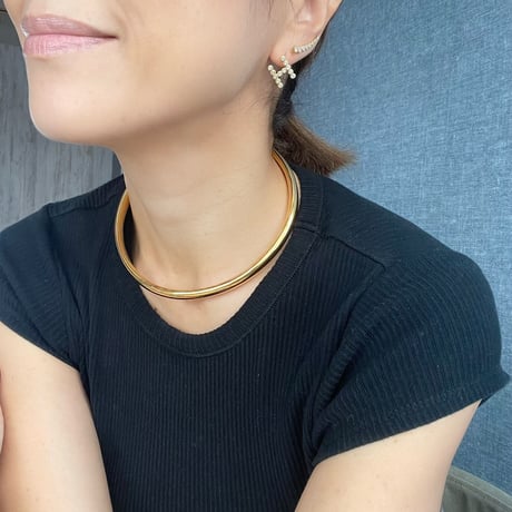 トパーズイニシャルピアス(片耳販売)