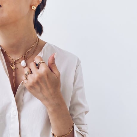 【受注販売】avec deuxclefs×La Soeur　ネックレスゴールド3点セット