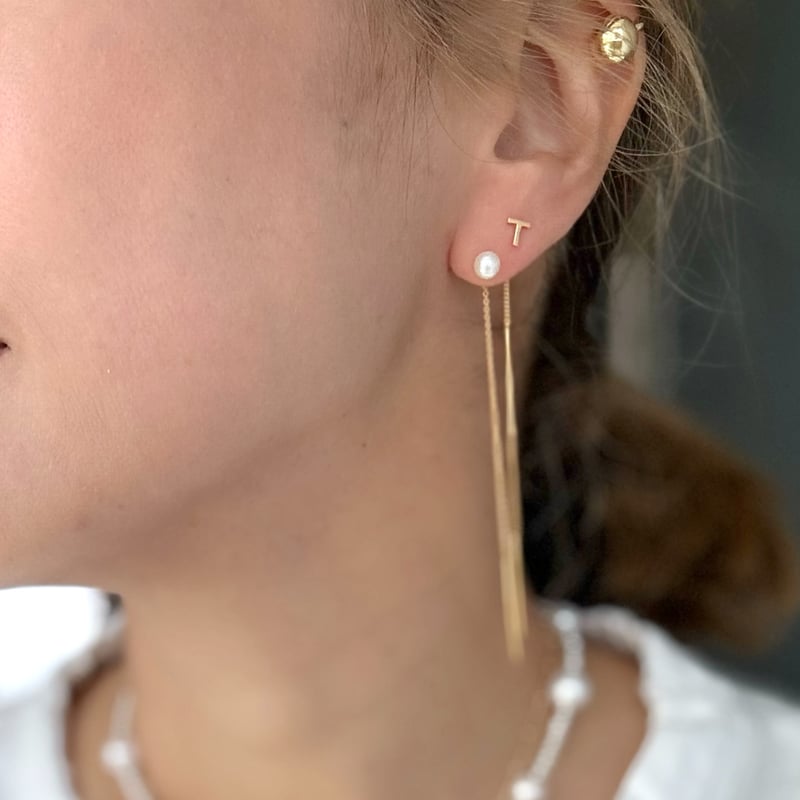 La Soeur アメリカンピアス 片耳用 美品 イニシャルアメリカンピアス(片耳販売)※オンラインショップ限定