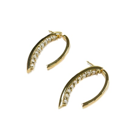 パールバックキャッチピアス