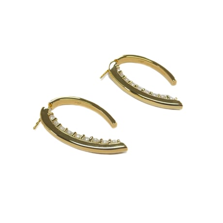 パールバックキャッチピアス