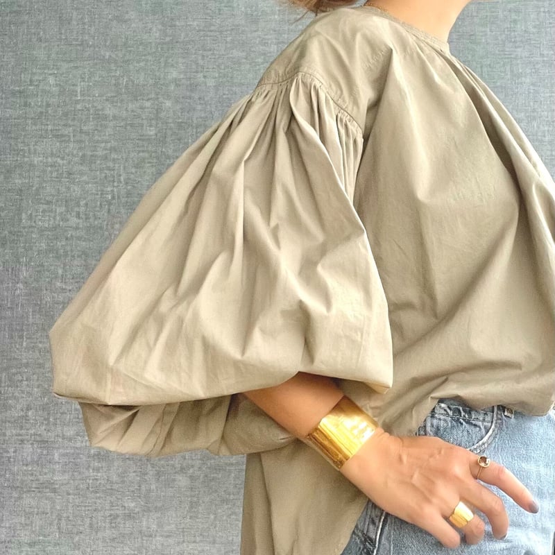 Ete ワイドバングル M／L（ゴールド）※オンラインショップ限定商品