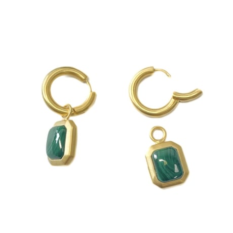 レクタングルフープピアス