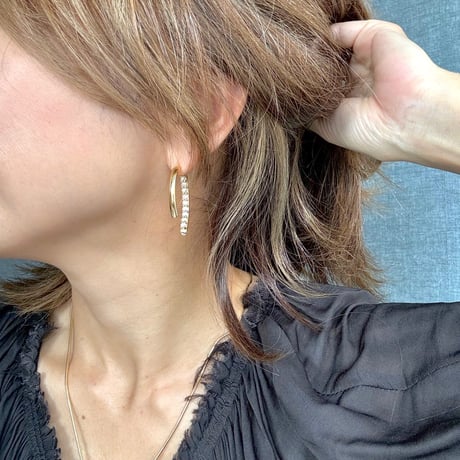 パールバックキャッチピアス